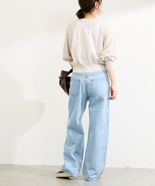 JOURNAL STANDARD（ジャーナルスタンダード）の「シアー2WAY クルーネックカーディガン（カーディガン/ボレロ・レディース・ライトグレー/ピンク/ブラック・FREE）」の12枚目の写真