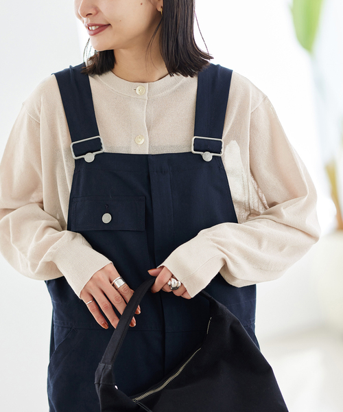 JOURNAL STANDARD（ジャーナルスタンダード）の「シアー2WAY クルーネックカーディガン（カーディガン/ボレロ・レディース・ライトグレー/ピンク/ブラック・FREE）」の5枚目の写真