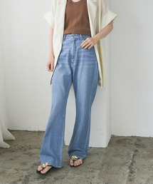 URBAN RESEARCH | 綿麻デニムセミフレアパンツ(デニムパンツ)