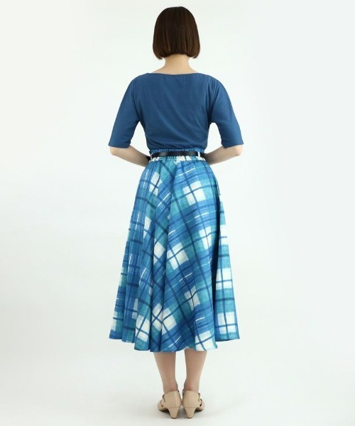 an another angelus（アンアナザーアンジェラス）の「ショルダーギャザードルマンカットソー/ananotherangelus（Tシャツ/カットソー・レディース・ブルー/クリーム/ブラック・FREE）」の18枚目の写真