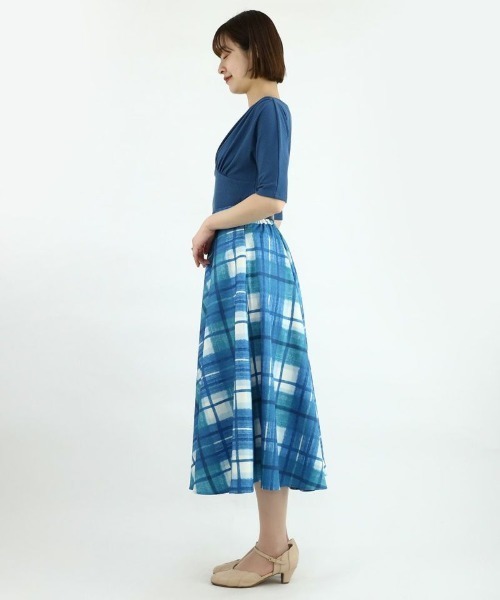 an another angelus（アンアナザーアンジェラス）の「ショルダーギャザードルマンカットソー/ananotherangelus（Tシャツ/カットソー・レディース・ブルー/クリーム/ブラック・FREE）」の19枚目の写真