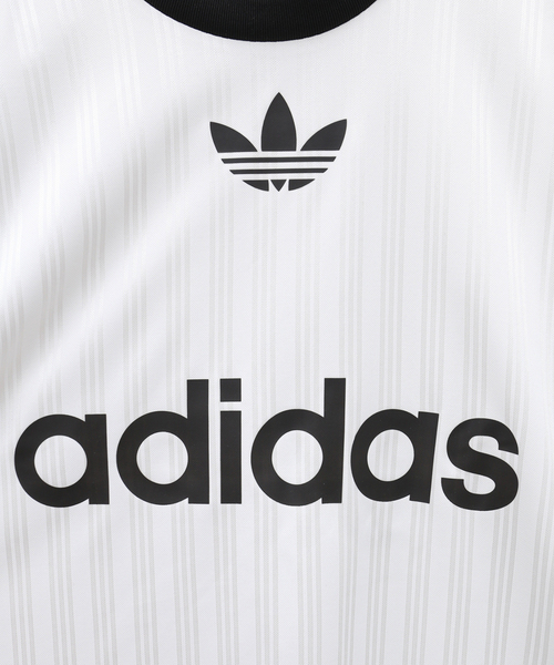 adidas 　ADICOLOR POLY ゲームシャツ　白　Ｌ 人気アイテム】アディダスオリジナルス 3XL アディカラー ゲーム