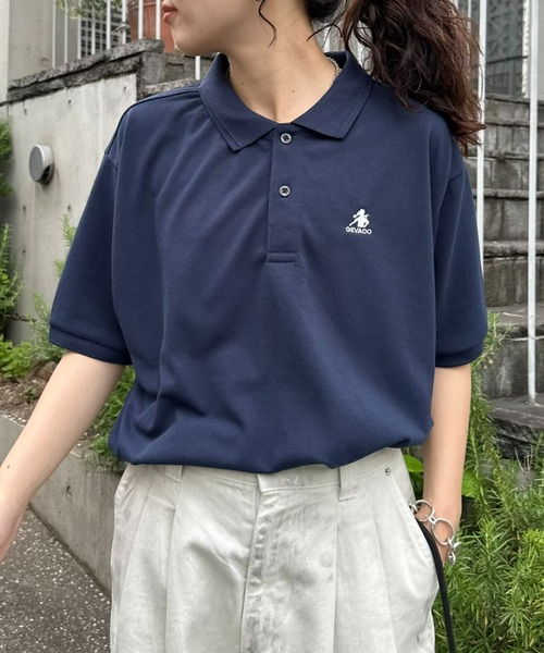 GEVACO（ゲバコ）の「【UNISEX】【GEVACO / ゲバコ】カノコポロショートスリーブシャツ（ポロシャツ・レディース・ライトグレー/ネイビー/ブラック・SMALL/MEDIUM/LARGE）」の3枚目の写真