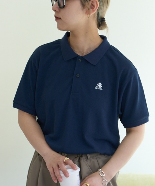 GEVACO（ゲバコ）の「【UNISEX】【GEVACO / ゲバコ】カノコポロショートスリーブシャツ（ポロシャツ・レディース・ライトグレー/ネイビー/ブラック・SMALL/MEDIUM/LARGE）」の13枚目の写真