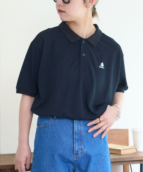 GEVACO（ゲバコ）の「【UNISEX】【GEVACO / ゲバコ】カノコポロショートスリーブシャツ（ポロシャツ・レディース・ライトグレー/ネイビー/ブラック・SMALL/MEDIUM/LARGE）」の4枚目の写真