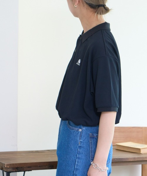 GEVACO（ゲバコ）の「【UNISEX】【GEVACO / ゲバコ】カノコポロショートスリーブシャツ（ポロシャツ・レディース・ライトグレー/ネイビー/ブラック・SMALL/MEDIUM/LARGE）」の6枚目の写真