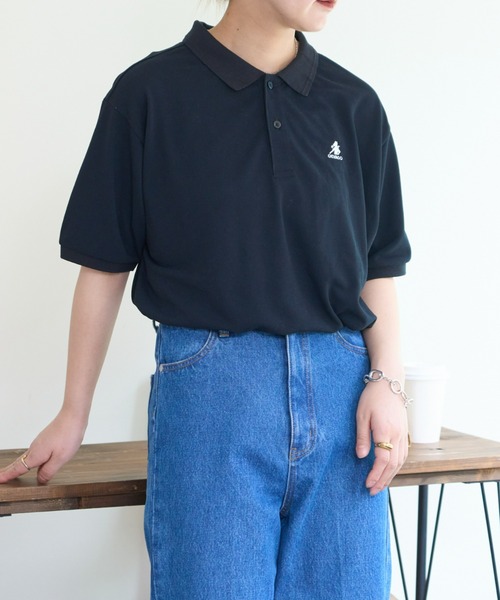 GEVACO（ゲバコ）の「【UNISEX】【GEVACO / ゲバコ】カノコポロショートスリーブシャツ（ポロシャツ・レディース・ライトグレー/ネイビー/ブラック・SMALL/MEDIUM/LARGE）」の5枚目の写真