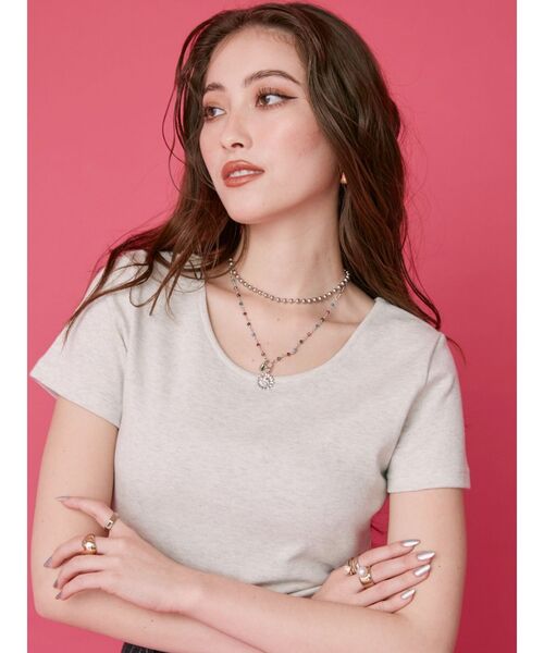 EVRIS(エヴリス)の「SUNNY MOTIF COLOR CHAINネックレス(ネックレス・レディース・シルバー/ゴールド・FREE)」の4枚目の写真