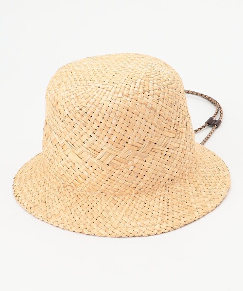 J.PRESS YORK STREET（ジェイプレスヨークストリート）の「【WOMEN】ラフィアバケットハット（ハット・レディース・ベージュ系・F）」の2枚目の写真