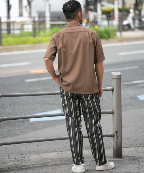 URBAN RESEARCH ROSSO MEN(アーバンリサーチロッソメン)の「ランダムストライプタックパンツ(その他パンツ・メンズ・ブラック/ブラウン・MEDIUM/LARGE)」の10枚目の写真