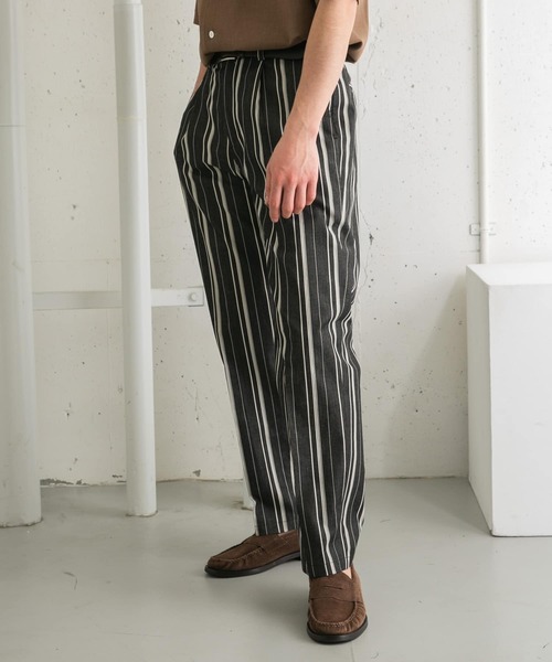 URBAN RESEARCH ROSSO MEN(アーバンリサーチロッソメン)の「ランダムストライプタックパンツ(その他パンツ・メンズ・ブラック/ブラウン・MEDIUM/LARGE)」の16枚目の写真