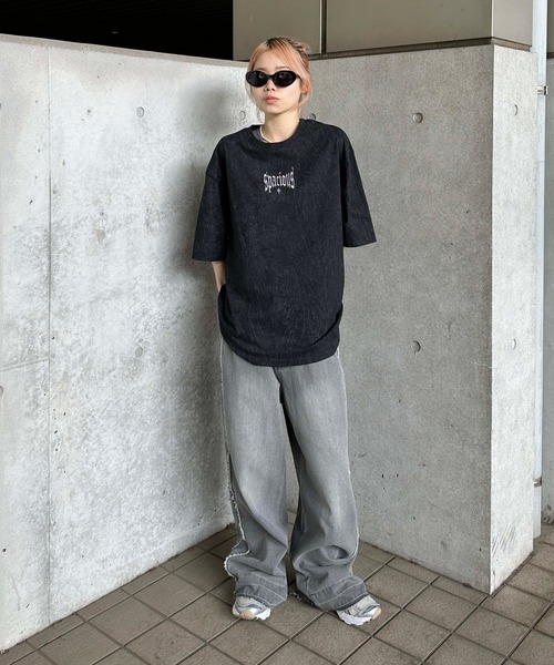 sedacle（セダクル）の「加工入りラインストーンTシャツ（Tシャツ/カットソー・メンズ・オフホワイト/チャコールグレー/ブラック・SMALL/MEDIUM/LARGE）」の19枚目の写真