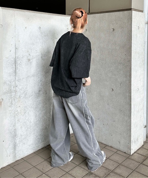 sedacle（セダクル）の「加工入りラインストーンTシャツ（Tシャツ/カットソー・メンズ・オフホワイト/チャコールグレー/ブラック・SMALL/MEDIUM/LARGE）」の17枚目の写真