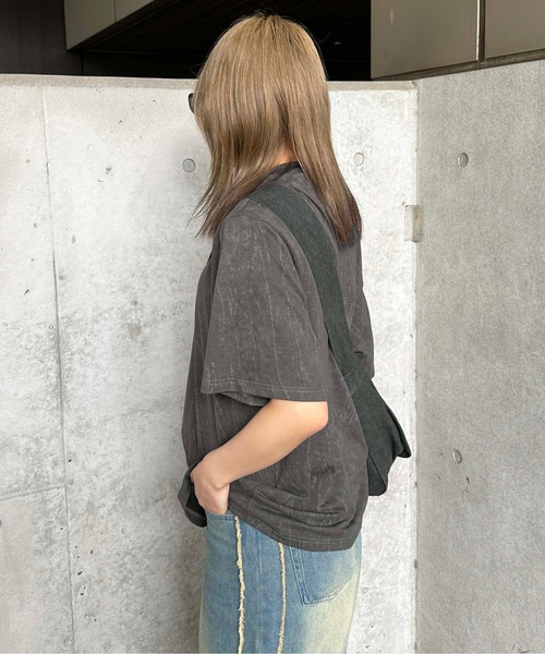 sedacle（セダクル）の「加工入りラインストーンTシャツ（Tシャツ/カットソー・メンズ・オフホワイト/チャコールグレー/ブラック・SMALL/MEDIUM/LARGE）」の16枚目の写真