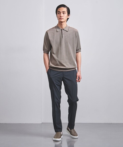 コットン ポリエステル ショートスリーブ　ニット ポロシャツ UNITED ARROWS（ユナイテッドアローズ）の「コットン