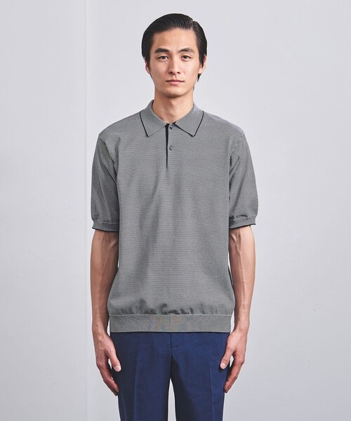 コットン ポリエステル ショートスリーブ　ニット ポロシャツ UNITED ARROWS（ユナイテッドアローズ）の「コットン