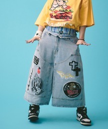 GALFY（ガルフィー）の「GALFY（ガルフィー）ガチガチデニムショーツ