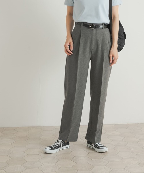 URBAN RESEARCH DOORS（アーバンリサーチドアーズ）の「『UR TECH DRYLUXE』センタープレスパンツ（その他パンツ・レディース・カーキ/チャコールグレー・SMALL/MEDIUM）」の13枚目の写真