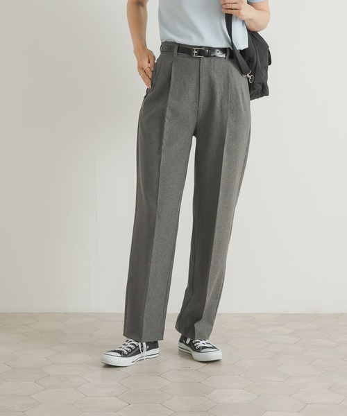 URBAN RESEARCH DOORS（アーバンリサーチドアーズ）の「『UR TECH DRYLUXE』センタープレスパンツ（その他パンツ・レディース・カーキ/チャコールグレー・SMALL/MEDIUM）」の15枚目の写真