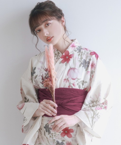 浴衣 4点セット KYOETSU レディース✨️ KYOETSU レディース浴衣セット同時ご購入者様限定 (着付け4点