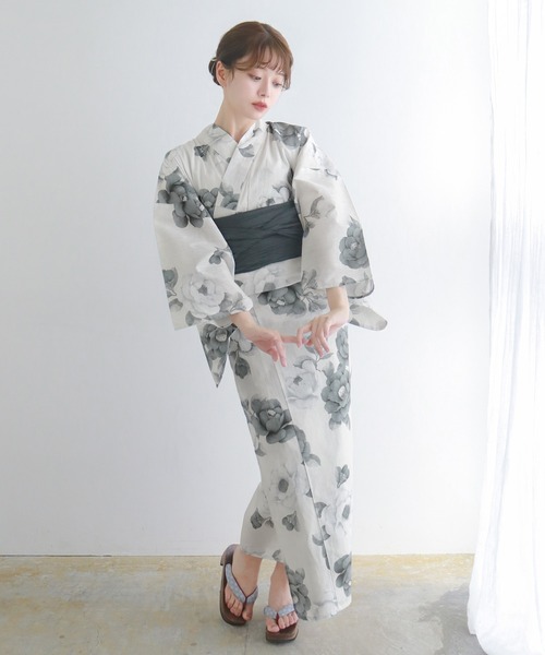 【限定値下げ】レディース 浴衣 KYOETSU変わり織浴衣6点セット キョウエツ Amazon | [KYOETSU] [キョウエツ] 浴衣セット 変わり織 生成り 6
