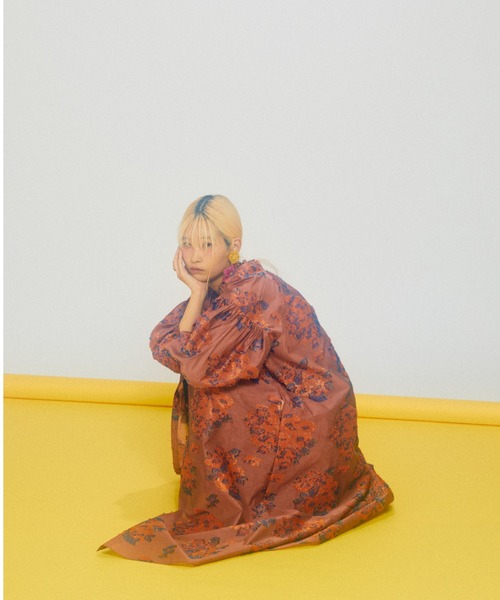 mag.by c（マグバイシー）の「(mag.by c)フラワージャカードワンピース（ワンピース・レディース・ピンク/ネイビー・FREE）」の7枚目の写真