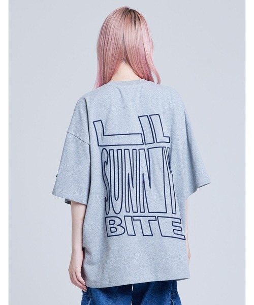 Little sunny bite(リトルサニーバイト)の「/Little Sunny Bite/big logo big tee(Tシャツ/カットソー・メンズ・ネイビー系/グレー/ブラック・MEDIUM/SMALL)」の3枚目の写真