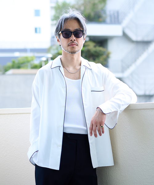 EDIFICE(エディフィス)の「E.NIGHT シャツ(シャツ/ブラウス・メンズ・グレー/ホワイト/ブルー・46/48)」の2枚目の写真