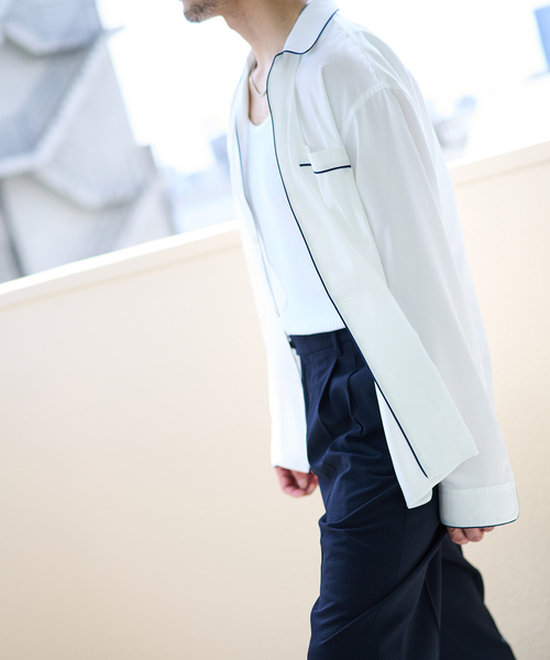 EDIFICE(エディフィス)の「E.NIGHT シャツ(シャツ/ブラウス・メンズ・グレー/ホワイト/ブルー・46/48)」の4枚目の写真