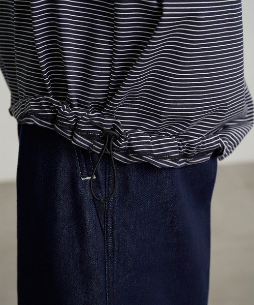 PUBLIC TOKYO(パブリックトウキョウ)の「ビューティーコットンコードTEE(Tシャツ/カットソー・メンズ・オリーブ/キナリ/ダークグレー/ネイビー/ブルー・1/2)」の10枚目の写真