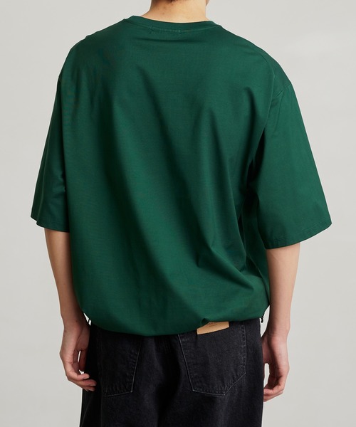 PUBLIC TOKYO(パブリックトウキョウ)の「ビューティーコットンコードTEE(Tシャツ/カットソー・メンズ・オリーブ/キナリ/ダークグレー/ネイビー/ブルー・1/2)」の9枚目の写真