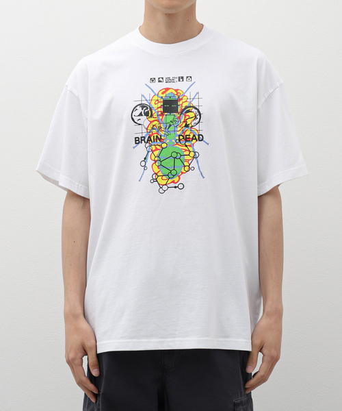 BRAIN DEAD(ブレインデット)の「BRAIN DEAD / ブレインデッド FUTURE SOUNDS T-SHIRT BDS24T00003843WH01(Tシャツ/カットソー・メンズ・ホワイト・LARGE/MEDIUM)」の3枚目の写真