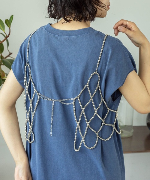 LEPSIM（レプシィム）の「ビーズビスチェ　125108（ベスト・レディース・ホワイト系その他/シルバー/ブラック・ONE SIZE）」の9枚目の写真