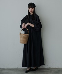 PERNA（ペルナ）の「ハーフスリーブギャザーワンピース