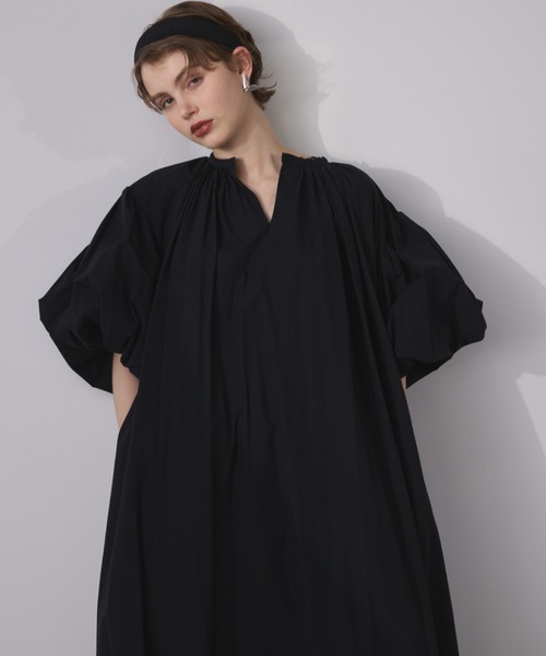 perna ハーフスリーブキャミワンピース ハーフスリーブギャザーワンピース（ワンピース）｜PERNA（ペルナ）の