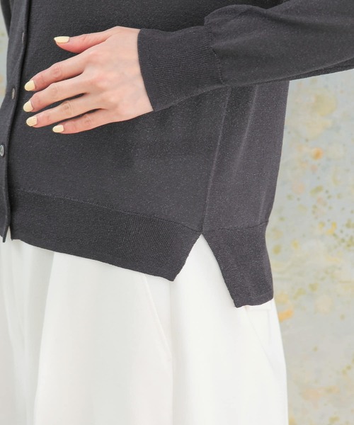 URBAN RESEARCH ROSSO WOMEN（アーバンリサーチ　ロッソ）の「ラメニットカーディガン（カーディガン/ボレロ・レディース・チャコールグレー/グレー系その他/ダークグレー/ベージュ系その他・FREE）」の18枚目の写真
