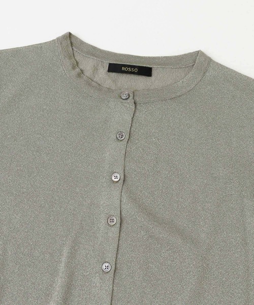 URBAN RESEARCH ROSSO WOMEN（アーバンリサーチ　ロッソ）の「ラメニットカーディガン（カーディガン/ボレロ・レディース・チャコールグレー/グレー系その他/ダークグレー/ベージュ系その他・FREE）」の13枚目の写真