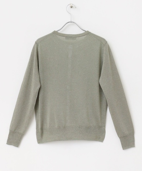 URBAN RESEARCH ROSSO WOMEN（アーバンリサーチ　ロッソ）の「ラメニットカーディガン（カーディガン/ボレロ・レディース・チャコールグレー/グレー系その他/ダークグレー/ベージュ系その他・FREE）」の12枚目の写真