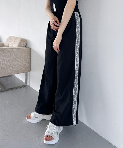 Heather（ヘザー）の「アソートデザインワイドパンツ　125532（その他パンツ・レディース・グレー/ホワイト系その他/ブラック系その他・FREE）」の2枚目の写真