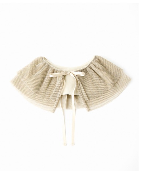 Casselini（キャセリーニ）の「Casselini(キャセリーニ)キラキラプリーツフリル付け襟（付け襟・レディース・ゴールド/シルバー・FREE）」の6枚目の写真