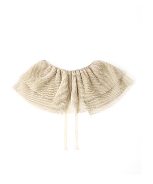 Casselini（キャセリーニ）の「Casselini(キャセリーニ)キラキラプリーツフリル付け襟（付け襟・レディース・ゴールド/シルバー・FREE）」の5枚目の写真