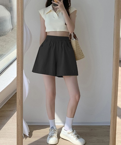 Miniministore(ミニミニストア)の「ワイドショートパンツ レディース 短パンショーパンショートパンツ ショーパン 短パン ハーフパンツ クロップド(その他パンツ・レディース・ベージュ/アイボリー/ブラック/ピンク/ライトグリーン・FREE)」の22枚目の写真