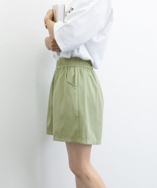 Miniministore(ミニミニストア)の「ワイドショートパンツ レディース 短パンショーパンショートパンツ ショーパン 短パン ハーフパンツ クロップド(その他パンツ・レディース・ベージュ/アイボリー/ブラック/ピンク/ライトグリーン・FREE)」の14枚目の写真