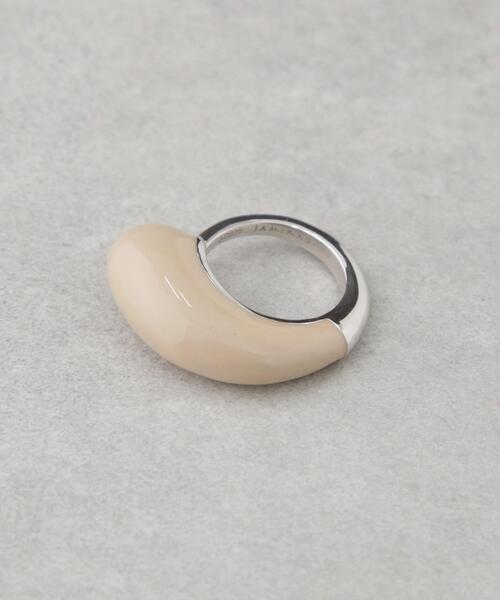 JAMIRAY(ジャミレイ)の「JAMIRAY/ENA DROP RING(リング・レディース・グリーン/ホワイト・11)」の3枚目の写真