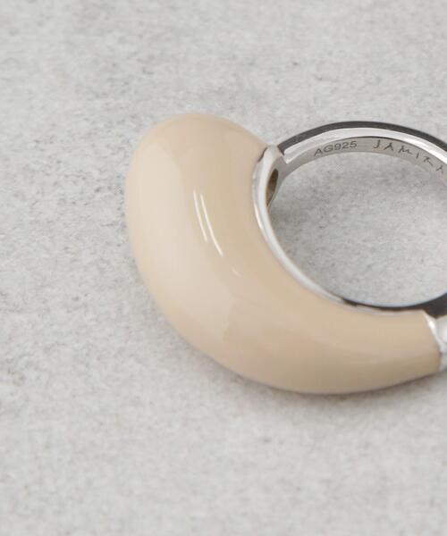 JAMIRAY(ジャミレイ)の「JAMIRAY/ENA DROP RING(リング・レディース・グリーン/ホワイト・11)」の4枚目の写真