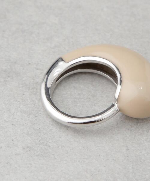 JAMIRAY(ジャミレイ)の「JAMIRAY/ENA DROP RING(リング・レディース・グリーン/ホワイト・11)」の5枚目の写真