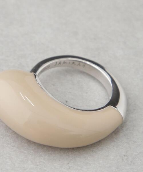 JAMIRAY(ジャミレイ)の「JAMIRAY/ENA DROP RING(リング・レディース・グリーン/ホワイト・11)」の6枚目の写真