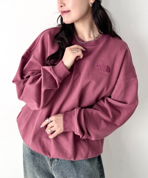 THE NORTH FACE(ザノースフェイス)の「国内未発売 THE NORTH FACE(ザ・ノースフェイス)/ワンポイント刺繍スウェット クルーネック 長袖トレーナー/GO-TO SWEATSHIRTS(スウェット・レディース・オートミール/ベージュ/グリーン/ブラック/ダークグレー/レッド/グレー・XL/L/M/XXL)」の11枚目の写真