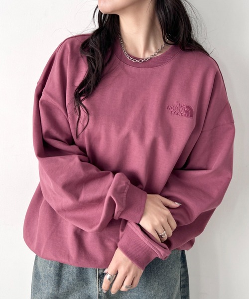 THE NORTH FACE(ザノースフェイス)の「国内未発売 THE NORTH FACE(ザ・ノースフェイス)/ワンポイント刺繍スウェット クルーネック 長袖トレーナー/GO-TO SWEATSHIRTS(スウェット・レディース・オートミール/ベージュ/グリーン/ブラック/ダークグレー/レッド/グレー・XL/L/M/XXL)」の10枚目の写真