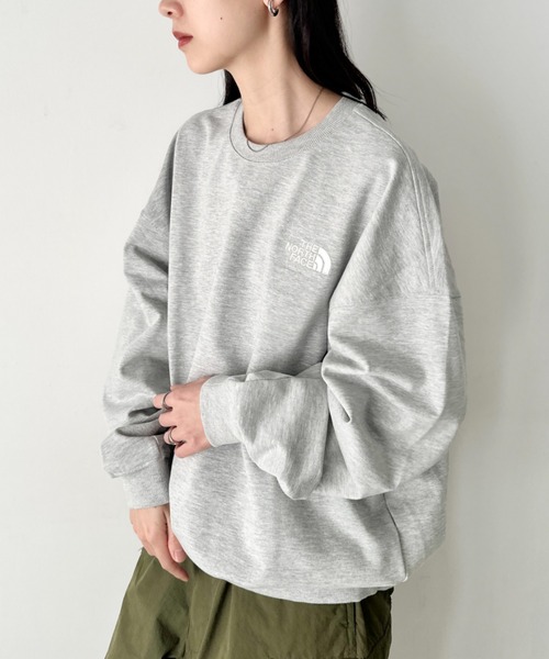 THE NORTH FACE(ザノースフェイス)の「国内未発売 THE NORTH FACE(ザ・ノースフェイス)/ワンポイント刺繍スウェット クルーネック 長袖トレーナー/GO-TO SWEATSHIRTS(スウェット・レディース・オートミール/ベージュ/グリーン/ブラック/ダークグレー/レッド/グレー・XL/L/M/XXL)」の19枚目の写真